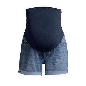 Time and Tru NEW Cuffed Denim Maternity Shorts with Full Panel 1034, 35, 36